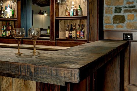 Custom Basement Bar - Rustic - Basement - Columbus - by Dave Fox Design ...