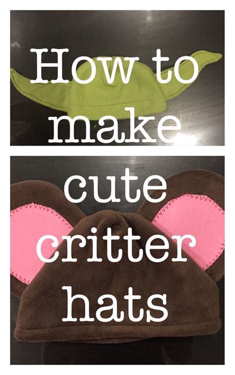 A Great Tutorial On How To Make A Cute And Fuzzy Fleece Hat So You Or