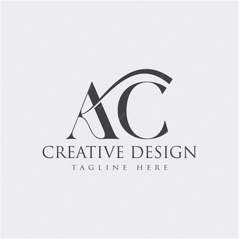 Premium Vector | Ac logo design vector illustration template design.