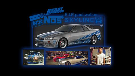 Paul Walker Fast And Furious 2 Fast 2 Furious Nissan Skyline R34 Car ...