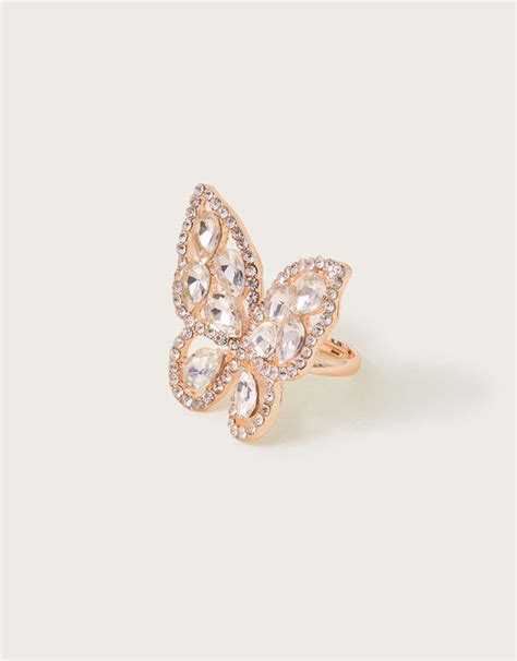 Super Sparkly Butterfly Ring