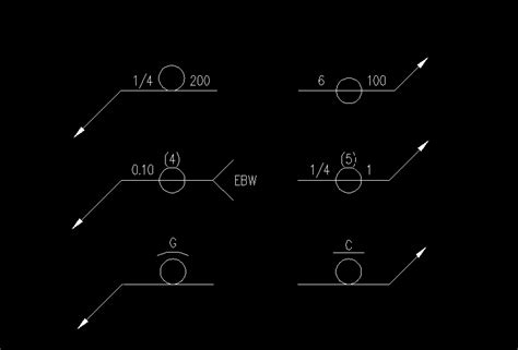 Autocad Weld Symbols