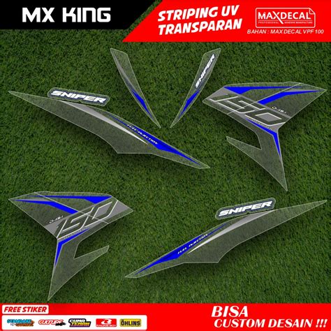 Jual Stiker Striping Transparan Yamaha Mx King Facelift Lis Sticker Uv