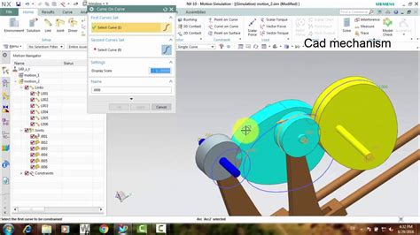 Cams Mechanism Nx Motion Simulation Tutorials Part Youtube