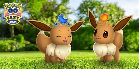 Eevee Wearing A Sun Crown And Eevee Wearing A Moon Crown Make Their