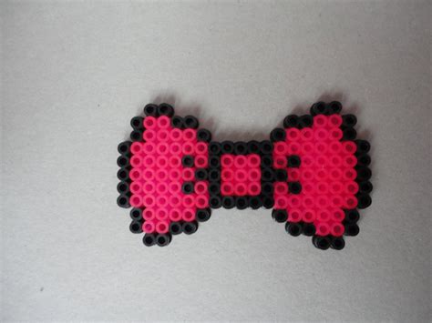 Items similar to Perler Bead Bow - simple hair bow / bow tie on Etsy