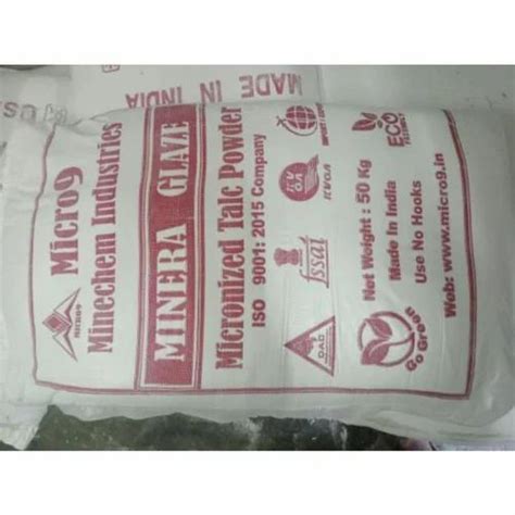 For Cosmetic Powdered Minechem Talc Powder Industrial Grade 50 Kg At