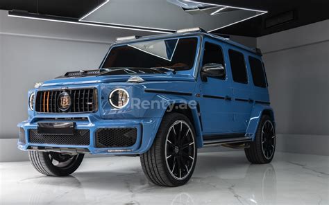 Mieten Sie Blau Mercedes G Brabus Hermes Id In Dubai