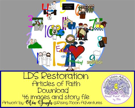 LDS Articles of Faith Download With Story Missionaries - Etsy