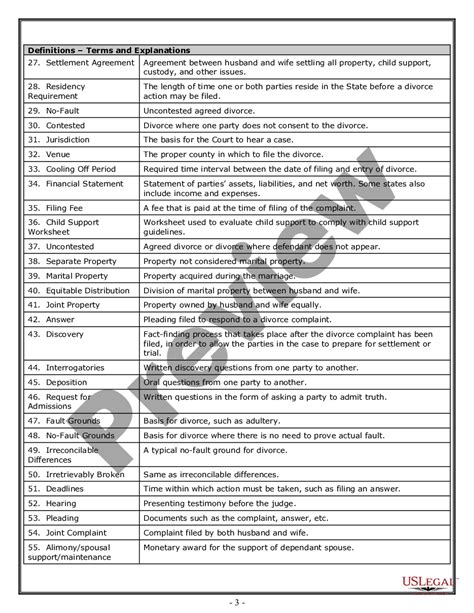 Arkansas Divorce Worksheet And Law Summary For Contested Or Uncontested Case Of Over 25 Pages