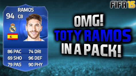 Omg Toty Sergio Ramos In A Pack Fifa Pack Opening Youtube