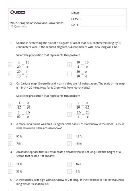 Scale Drawings Th Grade Plays Quizizz Worksheets Library