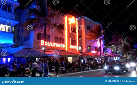 Boulevard Hotel at Ocean Drive Miami Beach - MIAMI, USA APRIL 10, 2016 ...