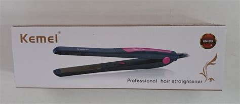 Black And Purple Kemei Km 328 Professional Hair Straightener 220 V At