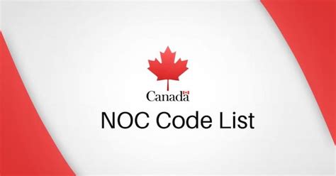 National Occupational Classification Noc For Canada Pr Road To Abroad