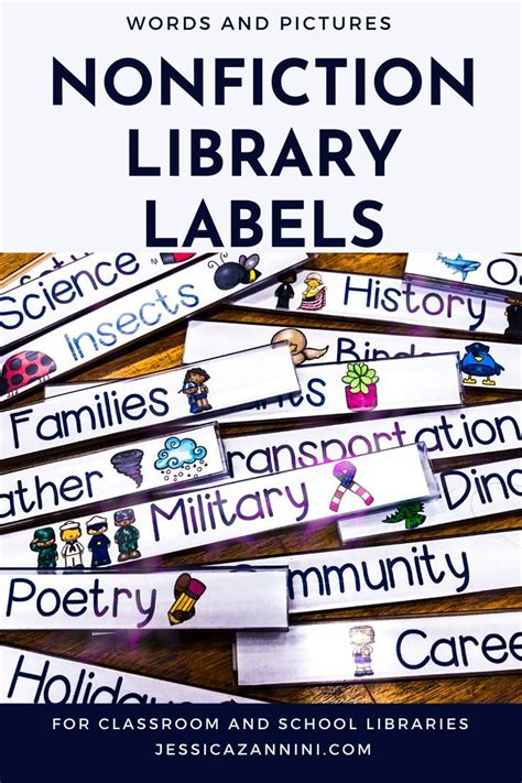 Nonfiction Library Labels Graphic Novels And Popular Series Included Library Labels