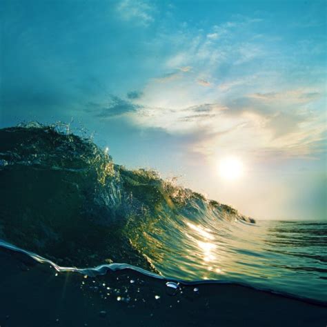 Sunset Wave Stock Photo By Epicstockmedia