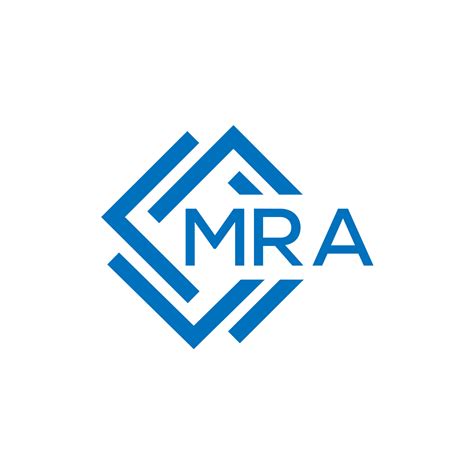 Mra Letter Logo Design On White Background Mra Creative Circle Letter