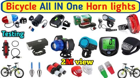 Bicycle All In One Horn Lights Bicycle Horn Cycle Led Light Horn