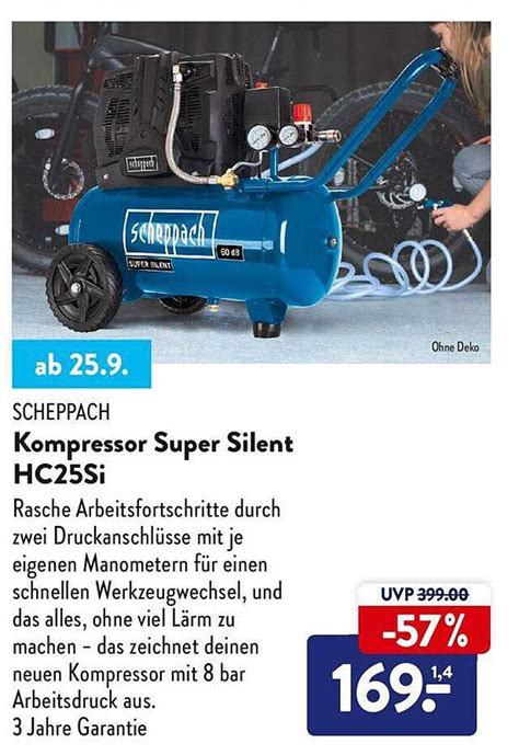 Scheppach Kompressor Super Silent Hc Si Angebot Bei Aldi Nord