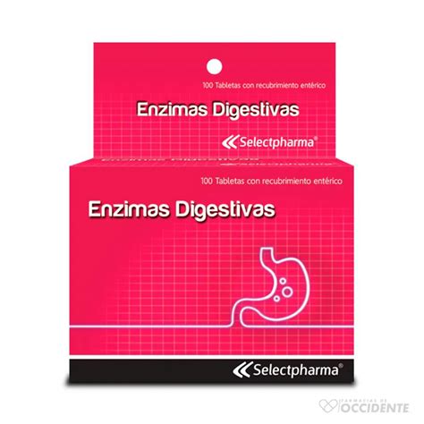 Enzimas Digestivas Tabletas X Caja De Blister Selectpharma