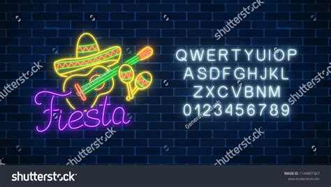 Glowing Neon Fiesta Party Images Stock Photos Vectors Shutterstock