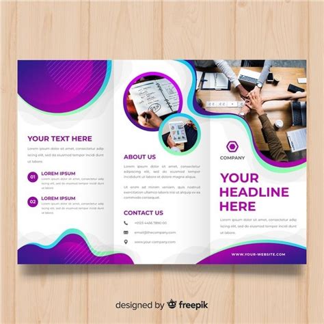 Premium Vector Business Trifold Brochure Brochure Design Trifold