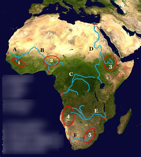 Africa Geographical Features Diagram | Quizlet