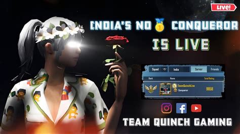 BGMI INDIA NO 1 CONQUEROR PLAYER IS LIVE ROAD TO 3k Sub