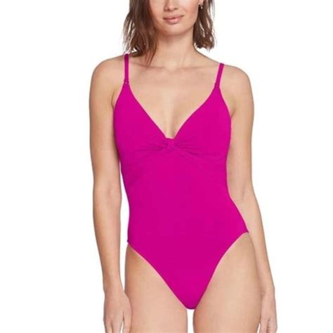 Robin Piccone Swim Robin Piccone Pink Knot One Piece Swimsuit