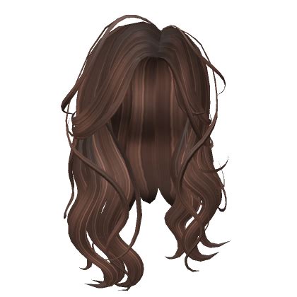 Grunge Wavy Brown Hair's Code & Price - RblxTrade