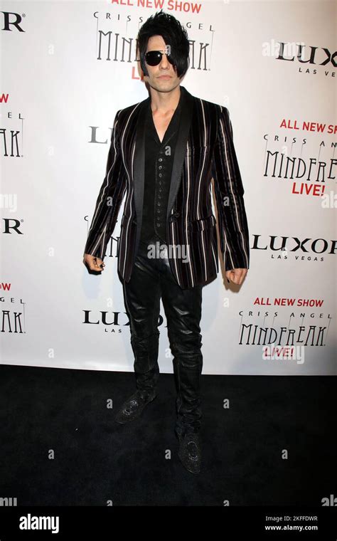 Criss Angel Attending Superstar Magician Criss Angels World Premiere