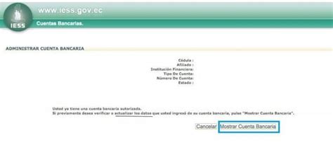 Registrar Cuenta Bancaria En El Iess Afiliados 2024