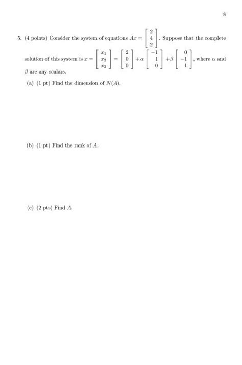 Solved 5 4 Points Consider The System Of Equations Ar 2