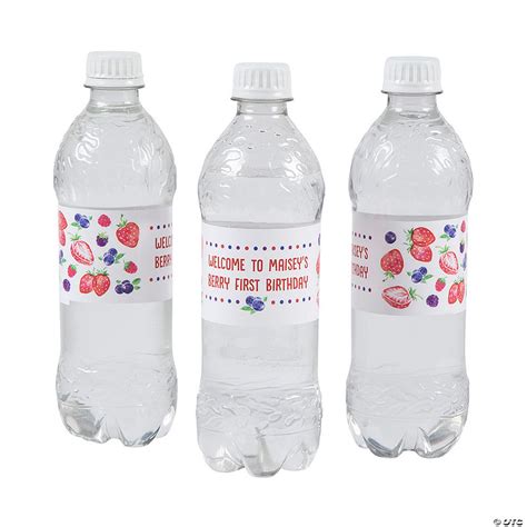 Personalized Berry Water Bottle Labels Oriental Trading