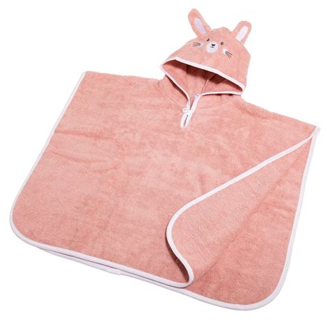 Fidibus Kinder Badeponcho Tiermotiv Baumwolle Kapuze Qvc De