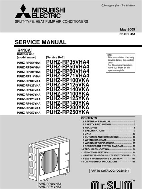 Mitsubishi Service Manual Air Conditioning Hvac