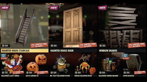 Fallout 76 Atomic Shop Items 12th Oct 2021 Haunted House Staircase Door Youtube