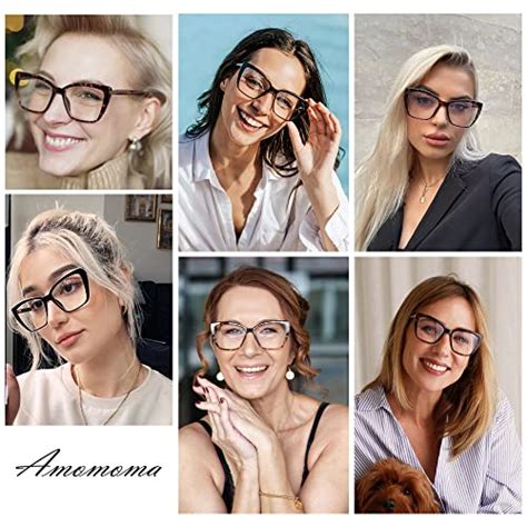 Buy Amomoma Trendy Tr90 Oversized Blue Light Reading Glasses Women