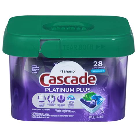 Save On Cascade Platinum Plus Fresh Scent Dishwasher Detergent