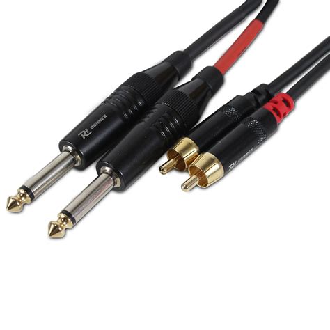 PD Connex 2x 6 35mm Jack 2x RCA Male 1 5M Cable