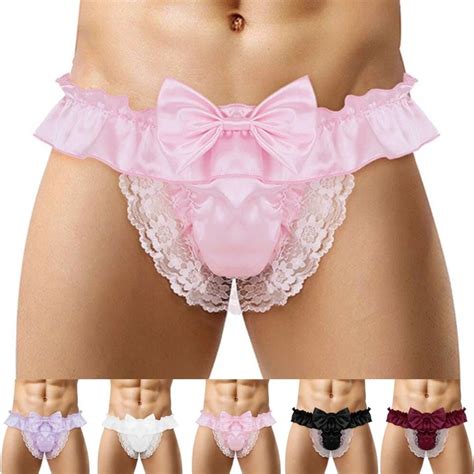 SISSY HOMME LINGERIE Satin Culotte String Bikini Slip Sous Vêtement String G EUR PicClick FR