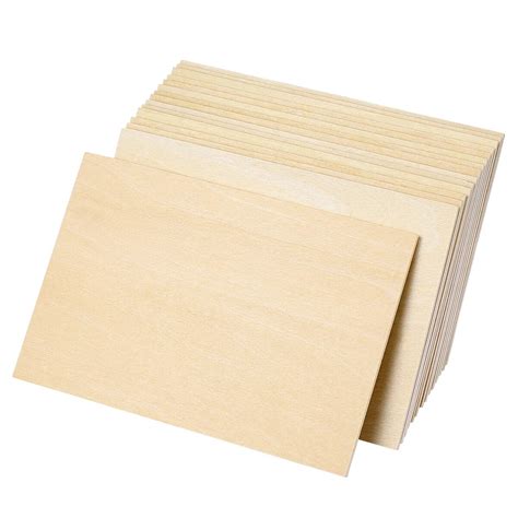 Wood Sheets Craft Basswood Unfinished Board Plank Wooden Plywood ...