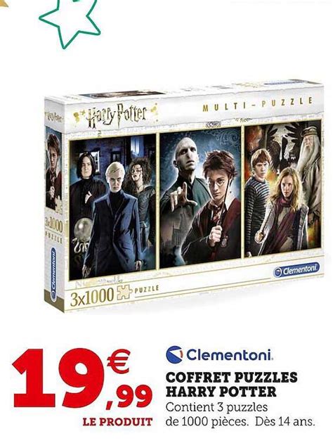 Promo Clementoni Coffret Puzzles Harry Potter Chez Hyper U Icatalogue Fr