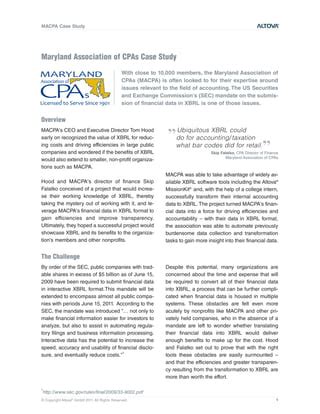 MACPA Altova XBRL Case Study PDF