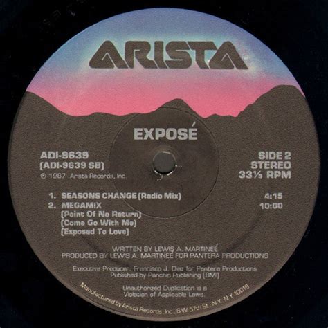 Seasons Change by Exposé – Record Selector