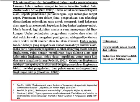 Contoh Catatan Kaki Terbaru Contoh O