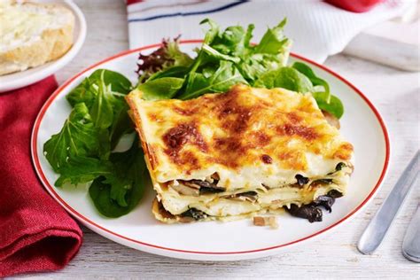 Mushroom Ricotta And Spinach Lasagne