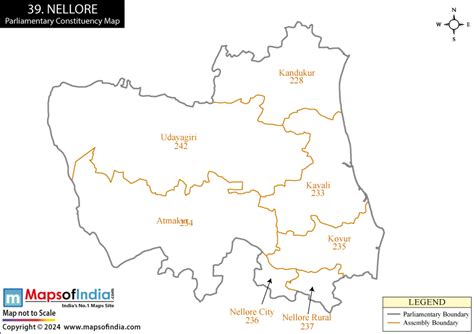 Nellore District Map With Mandals And Villages Cleveland Browns