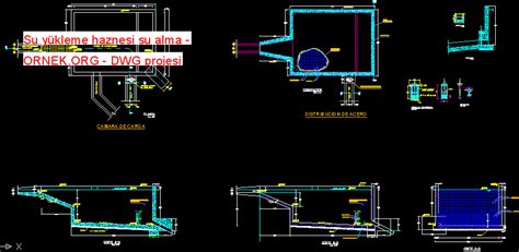 Proje Sitesi Su Deposu Projesi Autocad Projesi